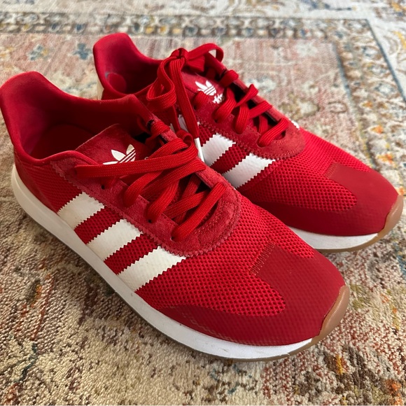 adidas Shoes - adidas Red and White Athletic Shoes